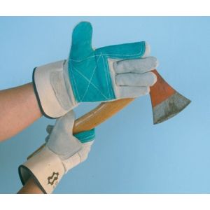 Gants de manutentionn DOCKER cuir croûte + renforts 2