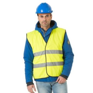 GILET SIGNALISATION CLASSE 2 JAUNE FLUO P101 - SACOBEL 2