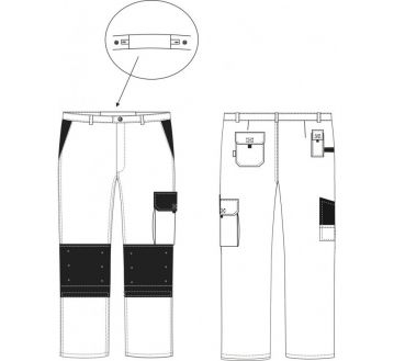 Dessin technique pantalon TYPHON by PBV